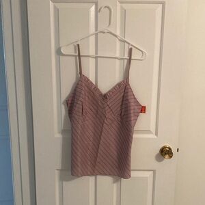 Isaac Mizrahi Lavender Striped Cami